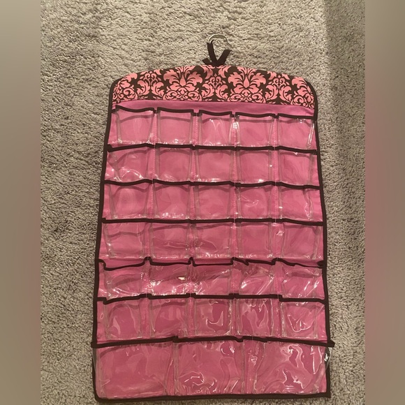 Pink and Brown Jewelry Organizer - Picture 2 of 2
